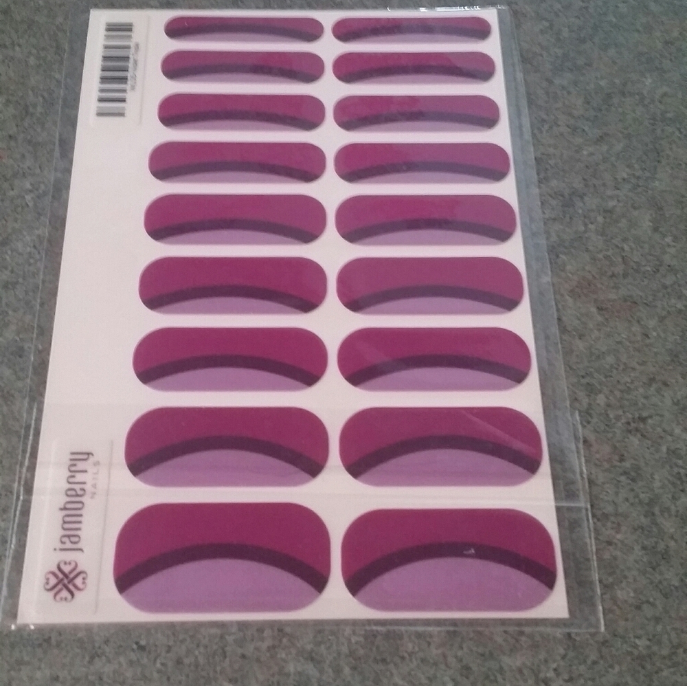 Brand New Purple Design Jamberry Nails